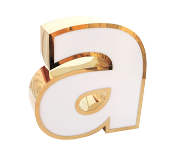 Rim Faced 3D Letter 